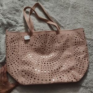 Bath & Body Works Pink Blush Metallic 2017 VIP Tote Bag